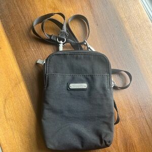 Baggallini Black Belt Bag Compact Durable Design